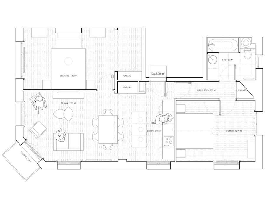 Au Coeur De Trouville. Appartement De 3 Pieces. Ngoại thất bức ảnh